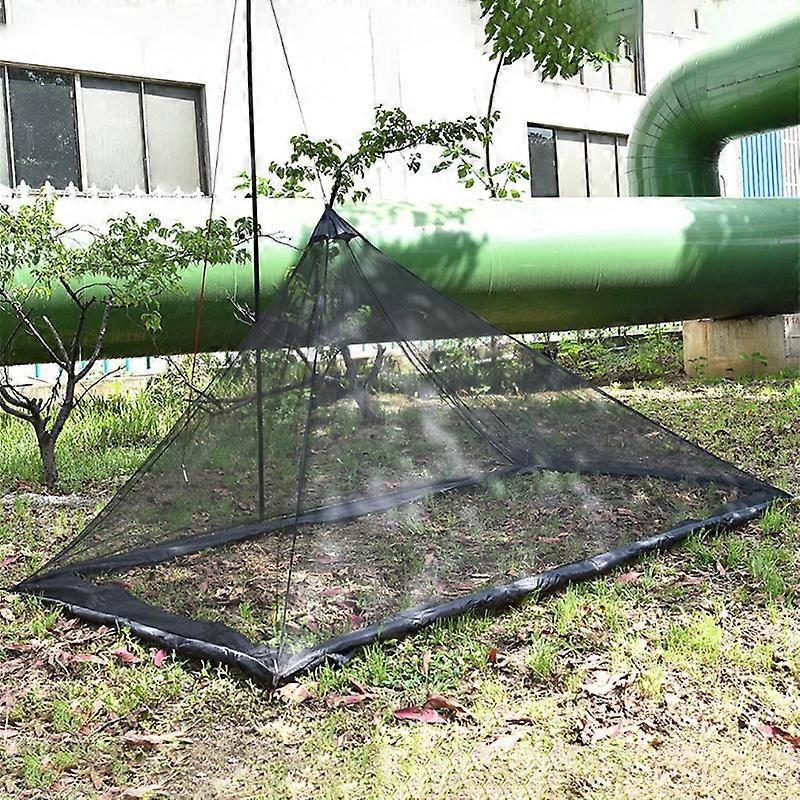 m4b Portable Backpacking Tent for Single Camping Bed Anti Mosquito R6d Net Bed Tent Mesh Decor - Bla