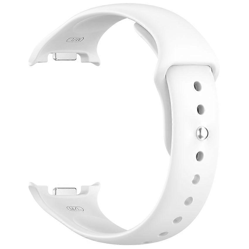 Silicone Watch Strap Watch Band with Buckle for Samsung Watch8 White