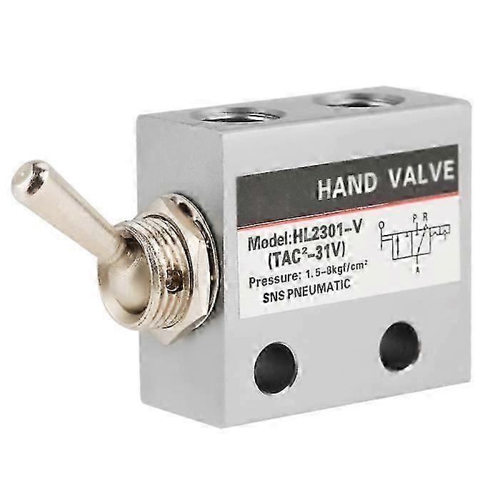 HL2301 3 Position Pneumatic Mechanical Port Toggle Switch Valve 2-XIS
