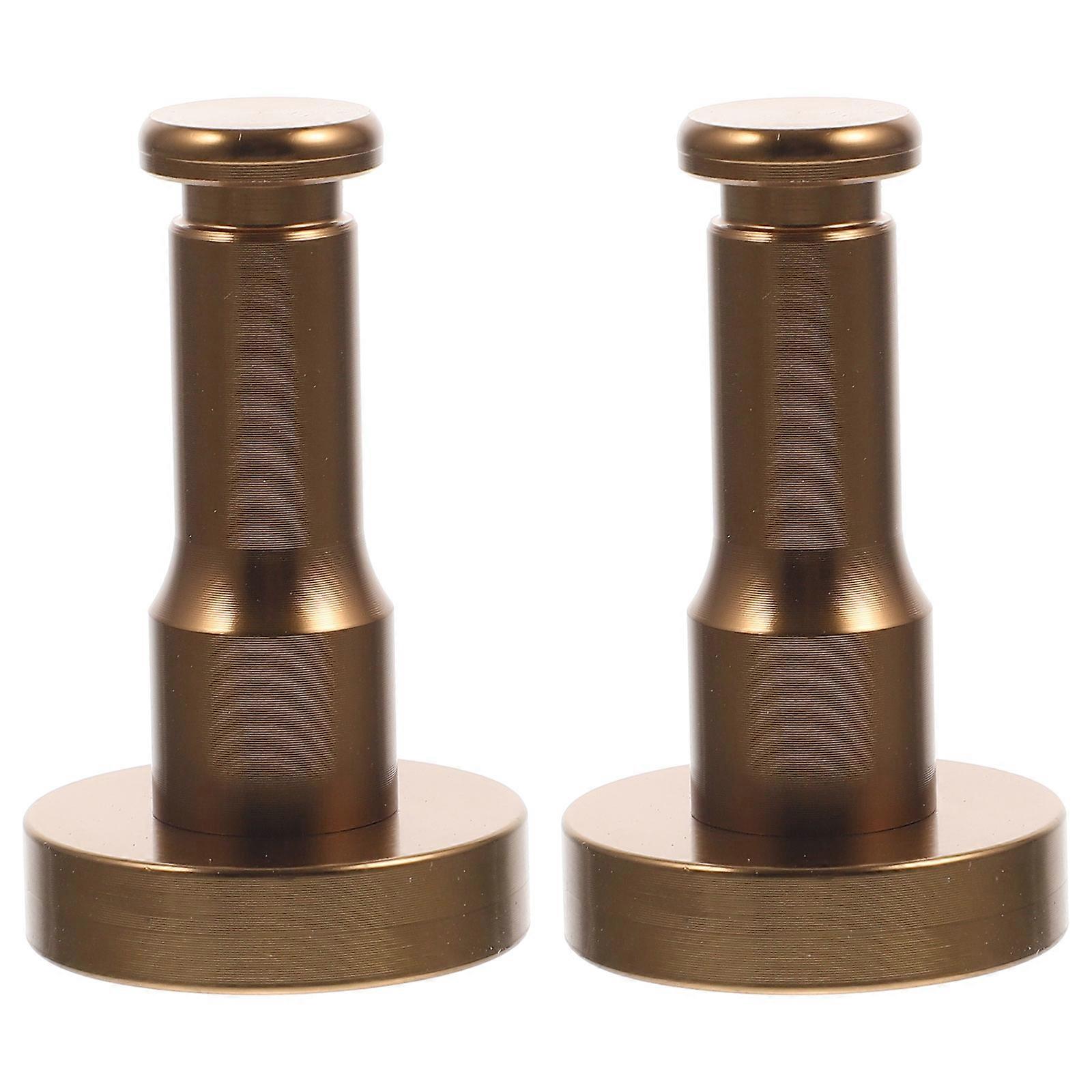 Modern Round Towel Hooks For Bathroom And Bedroom Walls In Coffee Color Space Saving Design