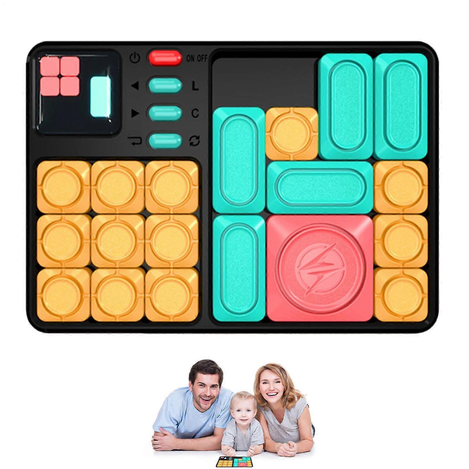 Slide Show Brain Game: Handheld Electronic Logic Toy, Magnetic Labyrinth Puzzle With Challenge Mode And Sonic Effects