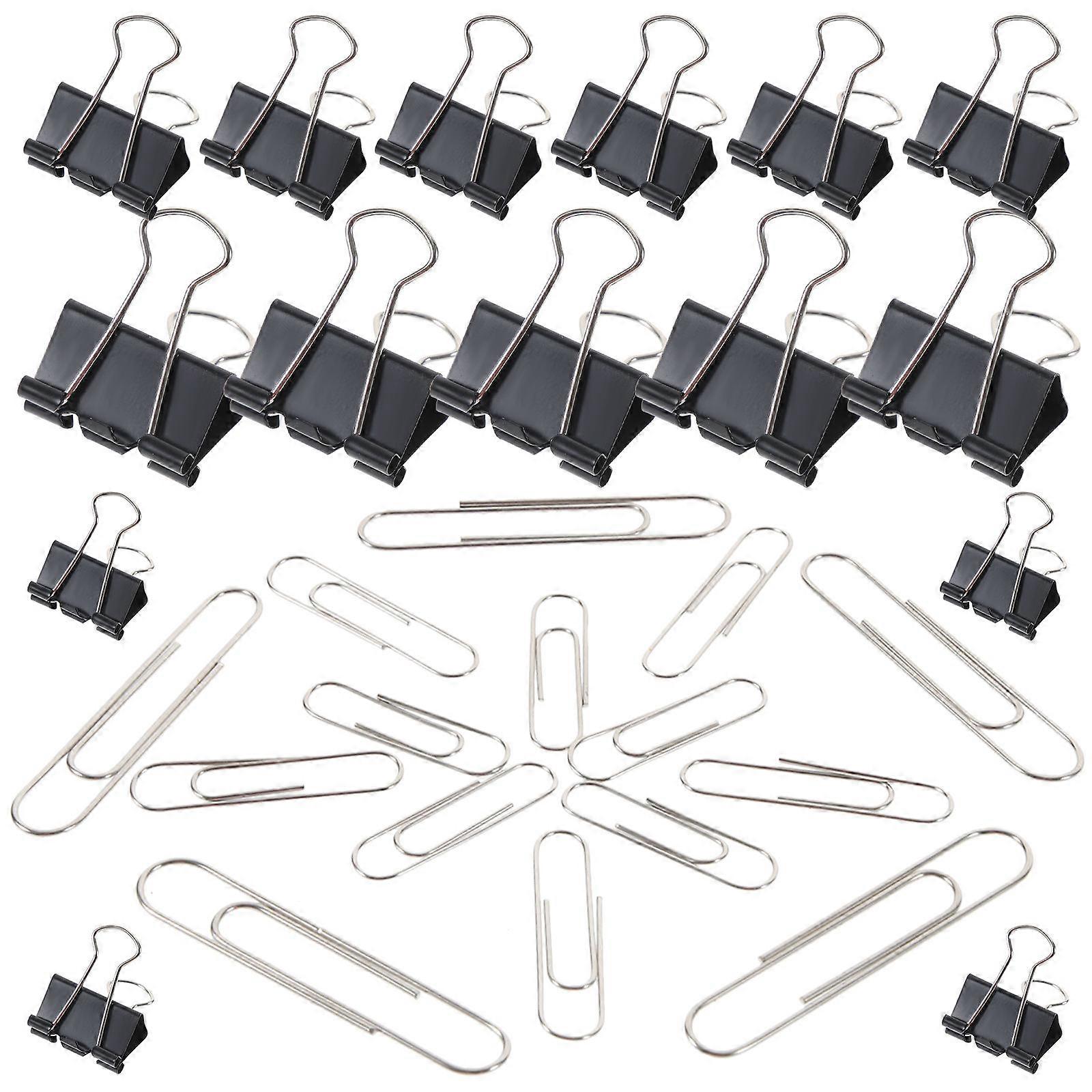 Document Fixing Clips for Stationery Curved Shape Assorted Color Metal Material Document Organization 340Pcs