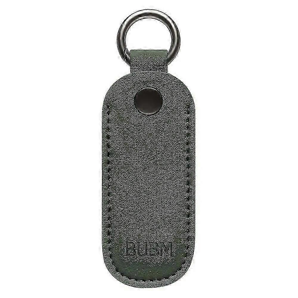 Leather USB Flash Drive Pouch Key Ring Holder, USB Memory Stick Protective Cover Case for Pendrive Storage