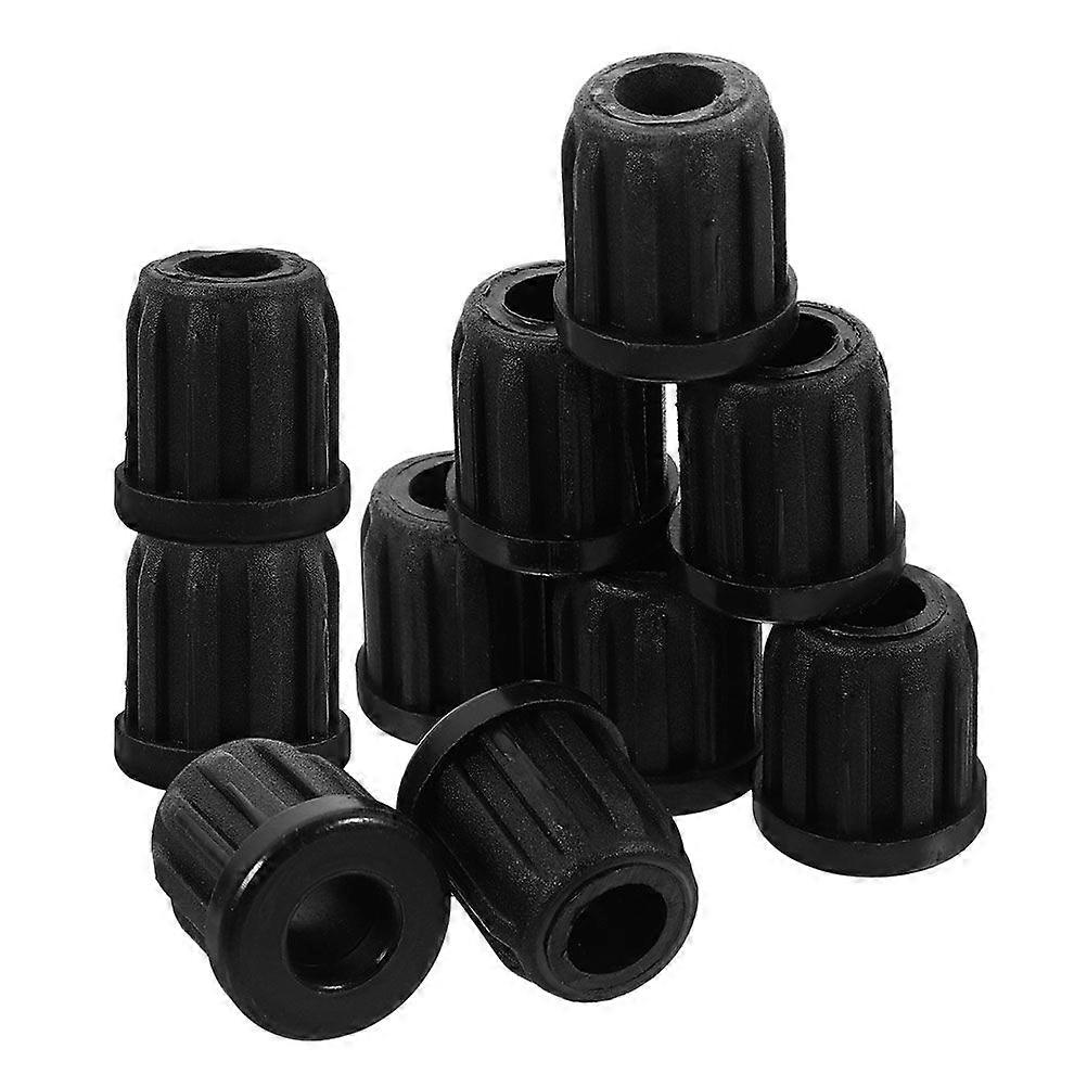 10Pcs Caster Socket Sleeve Inserts Plastic Caster Stem Socket Inserts Caps Small Caster Socket Inserts Practical Caster Sleeve Inserts