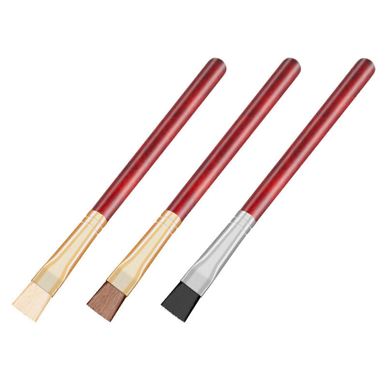 Complete 3 in 1 Brushes Collection for Clock Mechanism Care Mechanical Movement Cleaning with Professional 155mm Design Multicolor