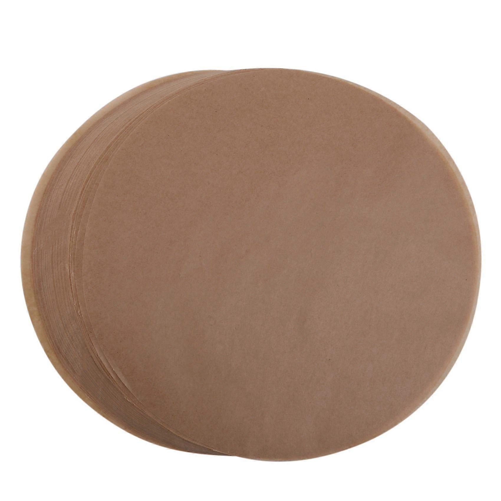 Unbleached Parchment Paper Cookie Baking Sheets,7 Inch Premium Brown Parchment Paper Liners For Round Cake Pans Circle,Non-Stick Air Fryer Liners,100