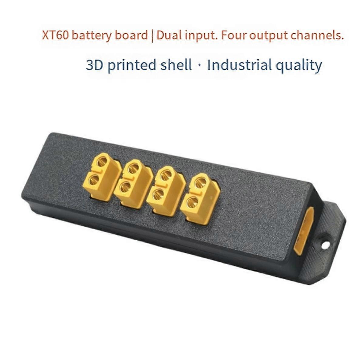 XT60 Dual-Channel Power Distribution Board Input Four-Channel Output ...
