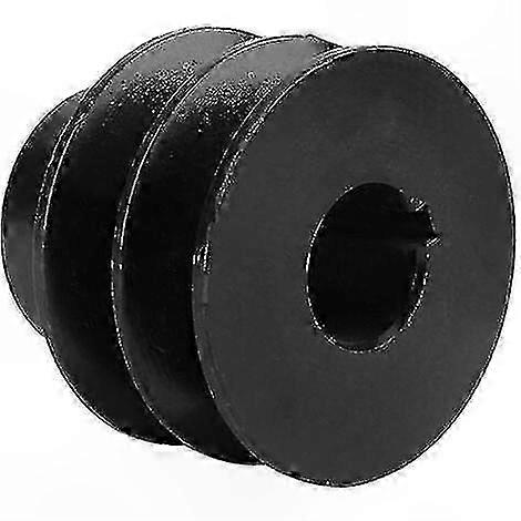 Black Double Groove V-Belt Pulley with 20mm Inner Diameter for Various Engines and Machinery Applications
