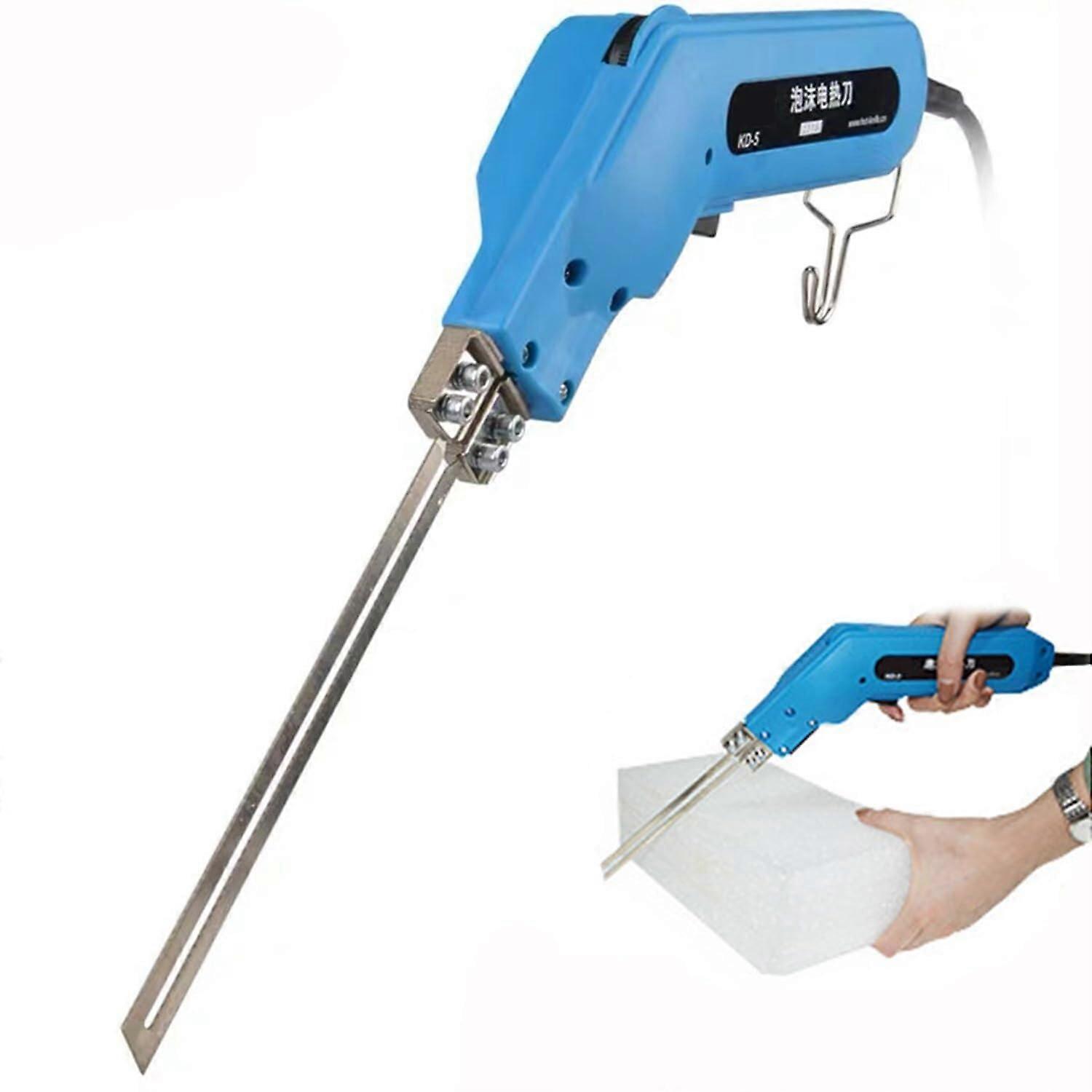 Electric Foam Grooving Carving Knife With Small Slotting Board, 16Step Adjustable, For Belt Webbing Rubber Cloth Sponge