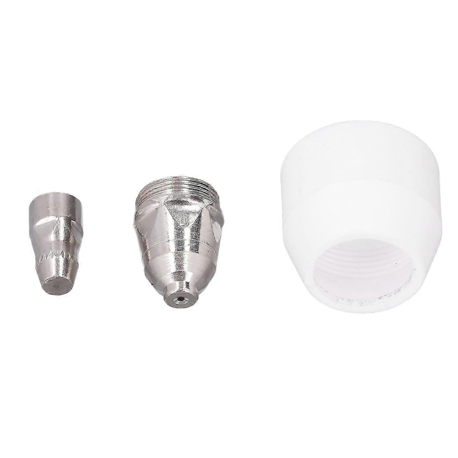 3Pcs Plasma Cutter Nozzle Tip Cutting Torch Electrode Protective Ceramic Nozzle Consumables for P80