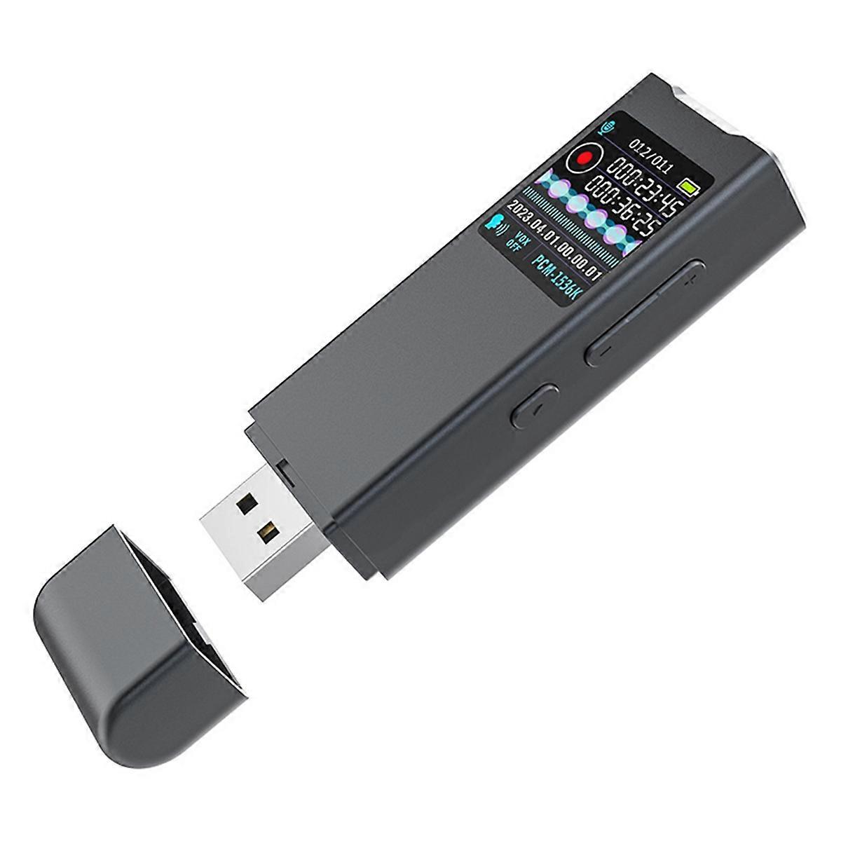 USB Flash Driver Mini Voice Recorder Activated Noise Reduce Sound Controlled Recording Dictaphone Audio MP3 Player 64G