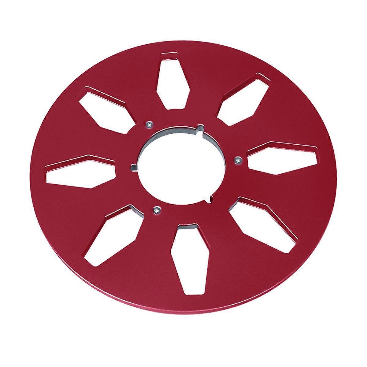 1/4 10Inch Empty Tape Reel Aluminum Alloy Reel Tape Recorder Accessories Empty Disc Opening Machine Parts for Red