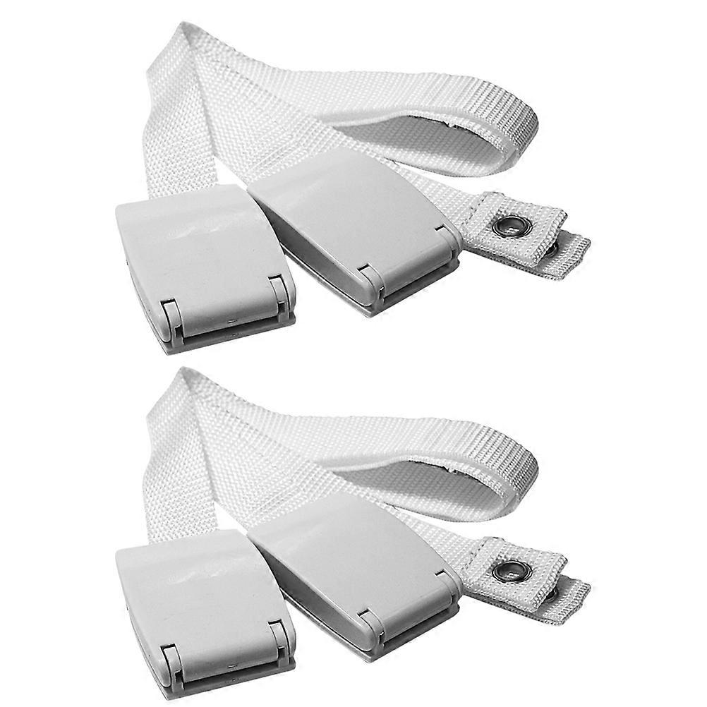 Child Safety Furniture Anchor Adjustable Furniture Strap for Home Safety White Chinlon and Abs Anti Tip Fixing 2Pcs