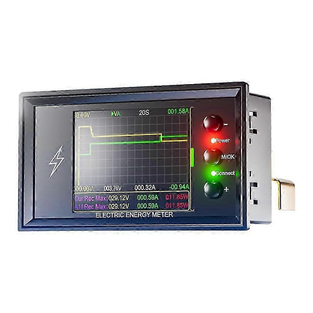 WiFi Smart Battery/Power Tester with DC 0-420V, 200A Range & Digital Display for Comprehensive Analysis of Current, Voltage & Power