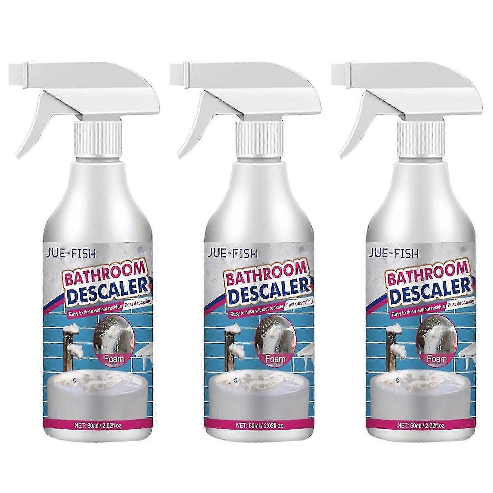 1-3 db fürdőszobai vízkőoldó spray makacs folteltávolító mosószer vízkőoldó tisztítószer fürdőkádhoz, WC-hez, zuhanyzóhoz