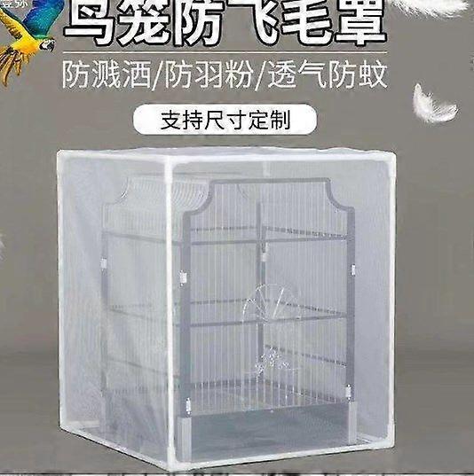 Bird Cage Cover: Birdcage Protector Gauze Netting to Prevent Water Food Splashes - Netting Suitable for Different Birdcage