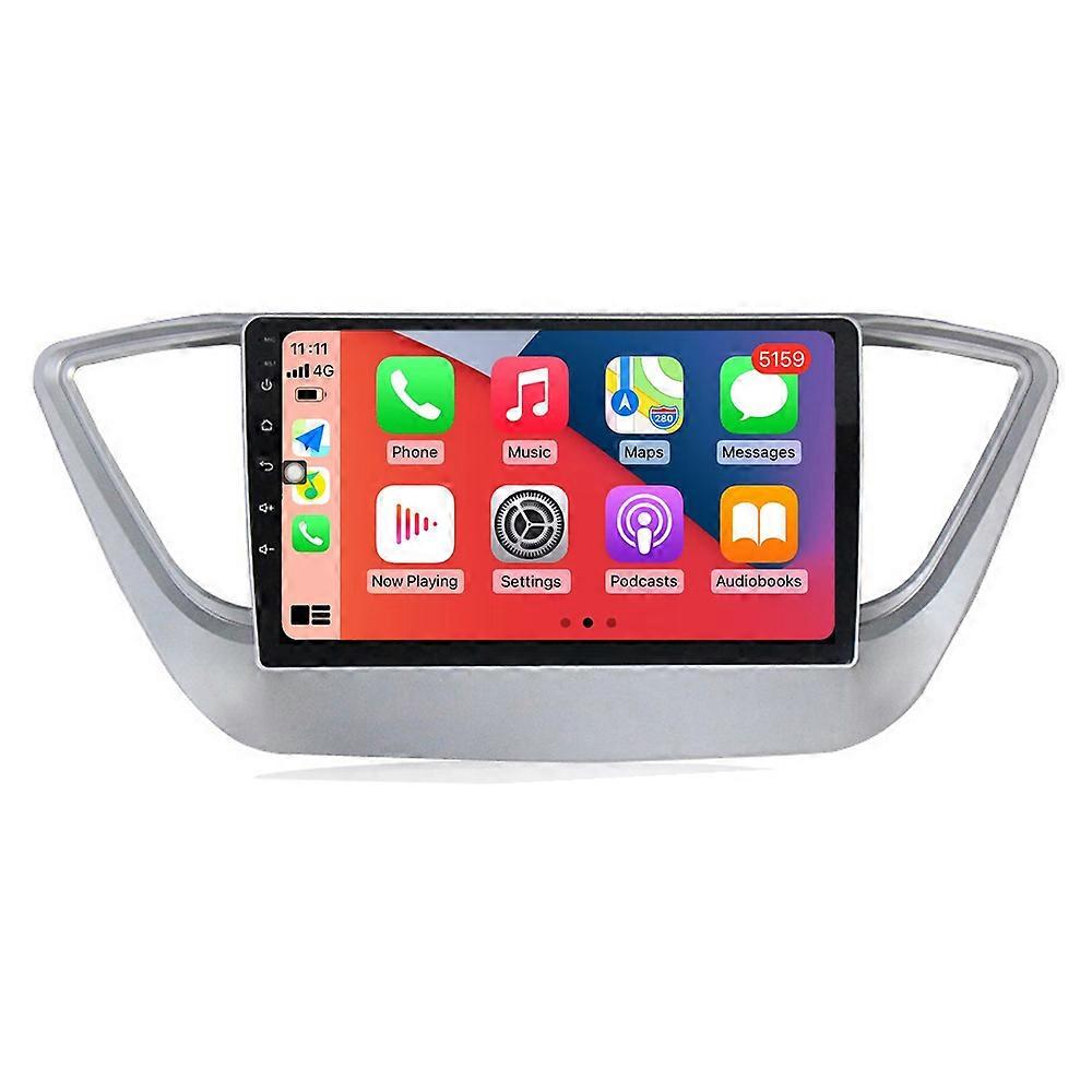Car Multimedia Player For Hyundai Solaris 2 Verna 2016 - 2020 CarPlay Android Auto Stereo Radio GPS Navigation Autoradio Bluetooth 2Din Video Touch