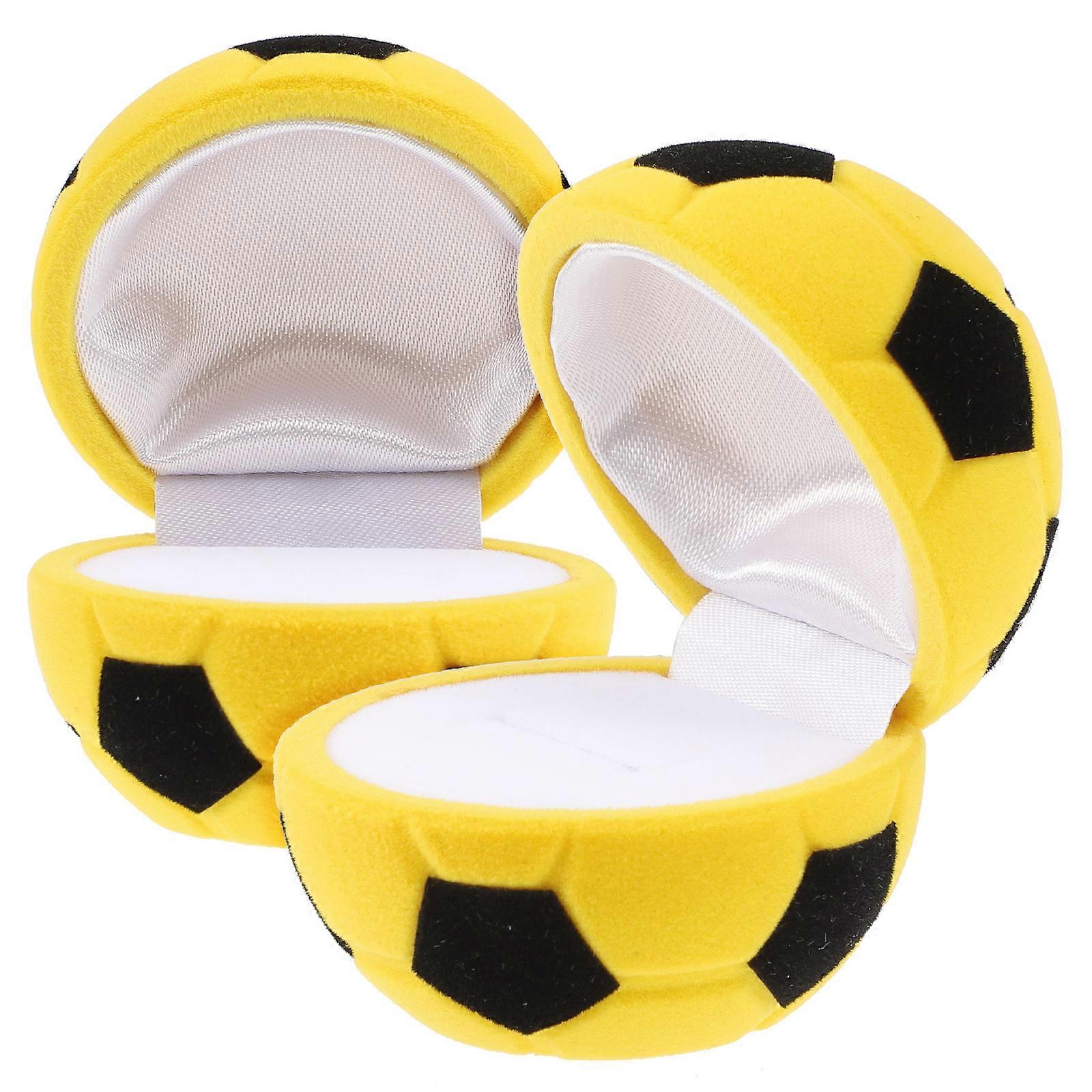 Proposal Ring Box Soccer Style for Jewelry 8Pcs Small Gift Box