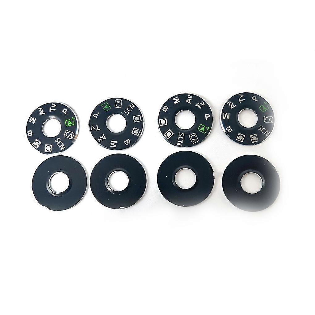 Camera Top Mode Dial with Sticker Signage Interface Cover Button Repair Parts Replacement for Canon 6D Mode Dial