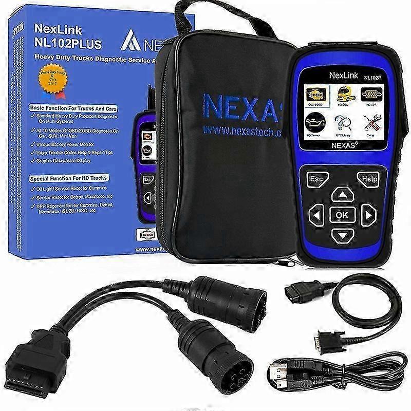 Nl102P Heavy Duty Truck Diagnostic Scanner Car Code Reader Dpf Oilreset