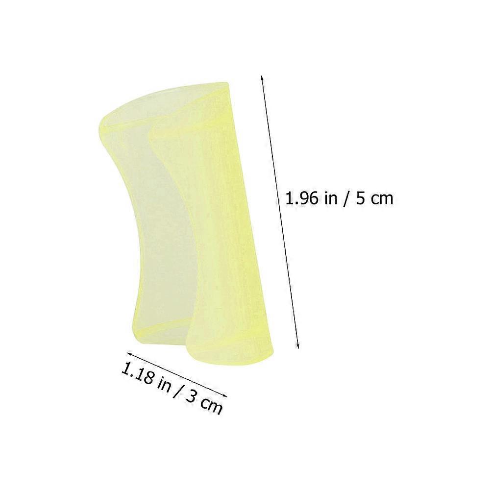 Flute Protective Covers Plastic Protectors for Instrument 10Pcs Light Yellow