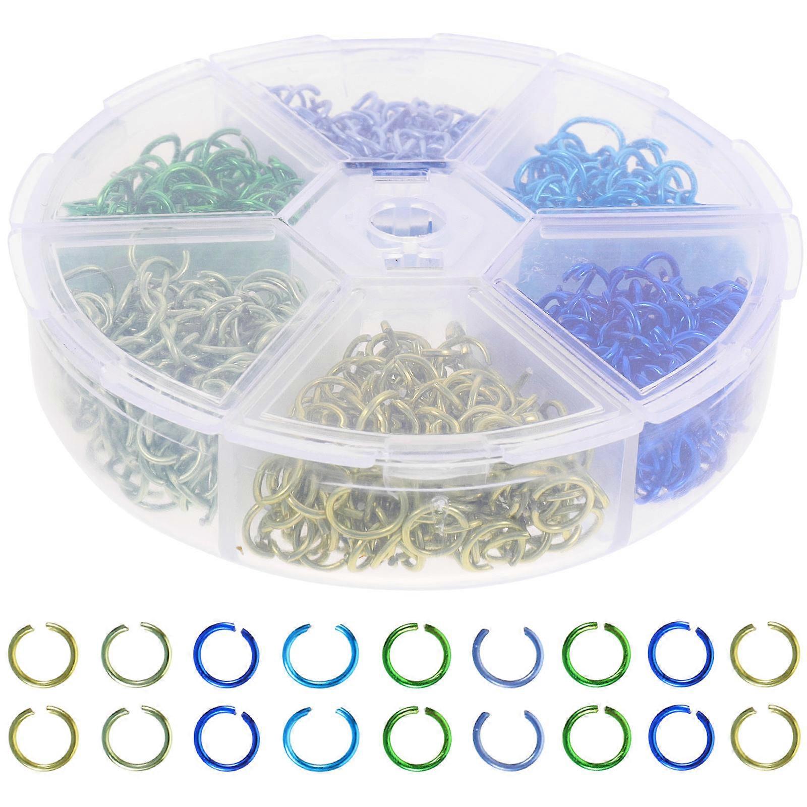 Connectors for Jewelry Making Open Jump Rings for Diy Projects Aluminum Assorted Color Used for Jewelry Making 2 Boxes