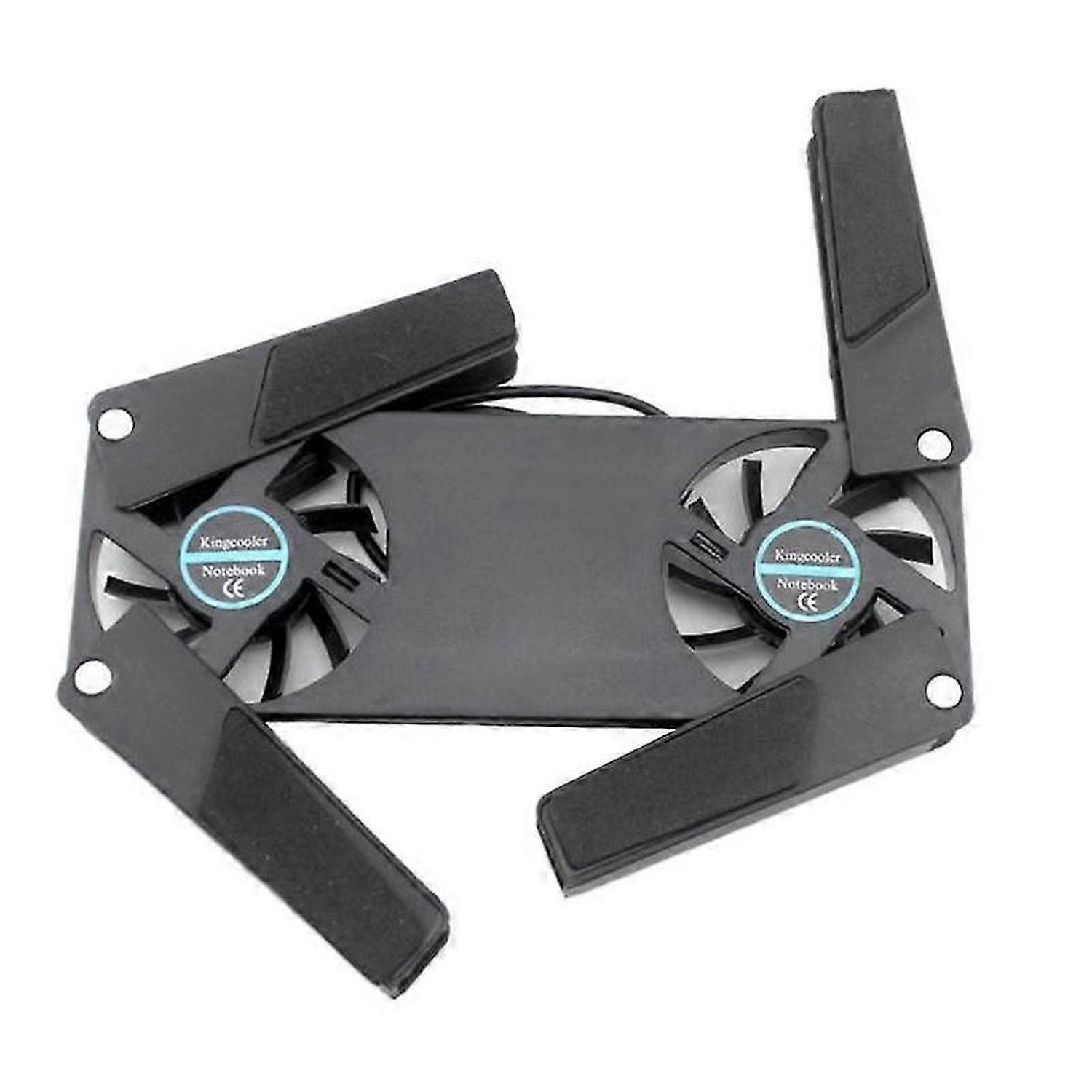 Computer Cooling Pad,Portable Notebook Radiator Foldable Dual Fan