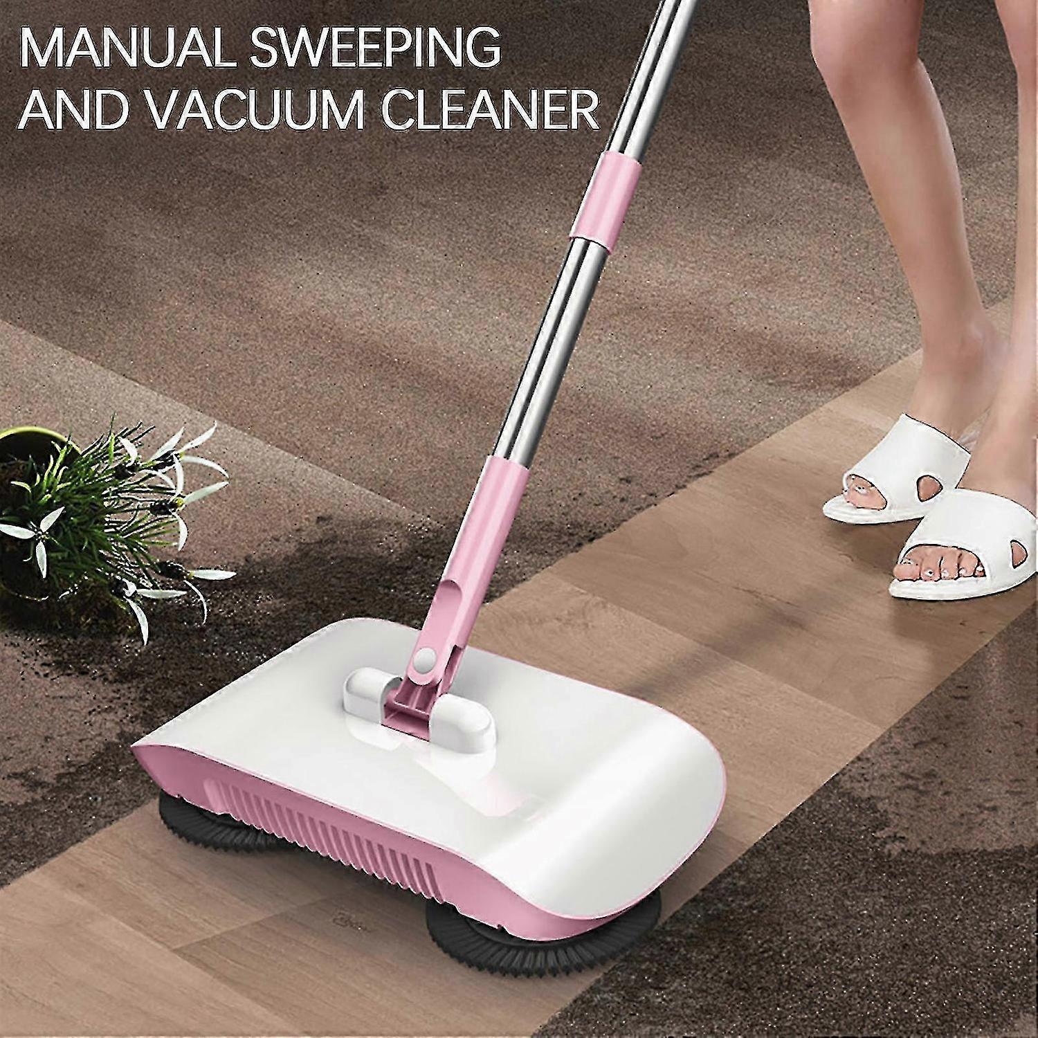 Broom And Dustpan Set Hand Push Sweeper Household Lazy Three-In-One Suction Sweeper Cleaning Machine Floor Stall