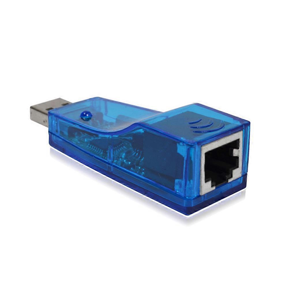 USB Ethernet Adapter USB 2.0 for Surfing Use Blue Lan Network Adapter
