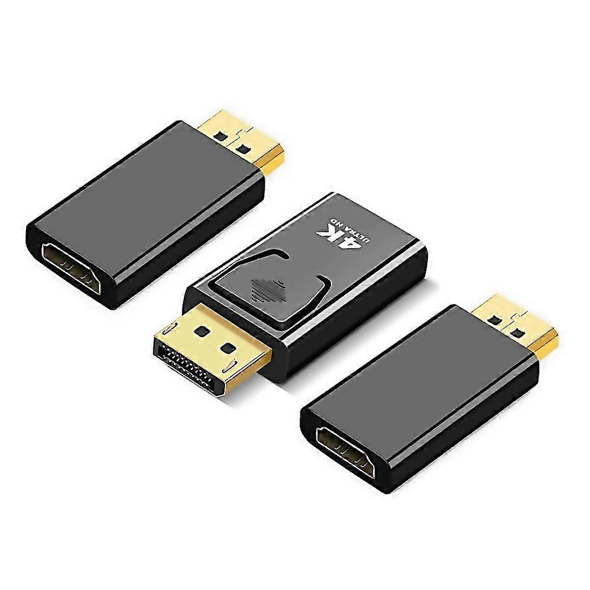 Pour Dp vers Hdmicompatible Adaptateur 3pack Displayport vers Hdmicompatible