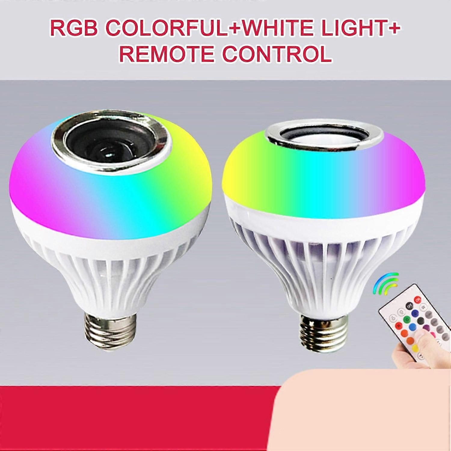 Smart Led Bluetooth Music Bulb, Wireless Rgb Speaker Light, E27 Smart Home Lighting, Bluetooth Audio