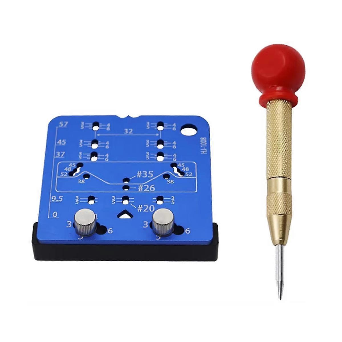 35mm Hinge Jig Door Cabinets Concealed Hinge Hole Template Jig Aluminium Alloy Drill Guide Locator