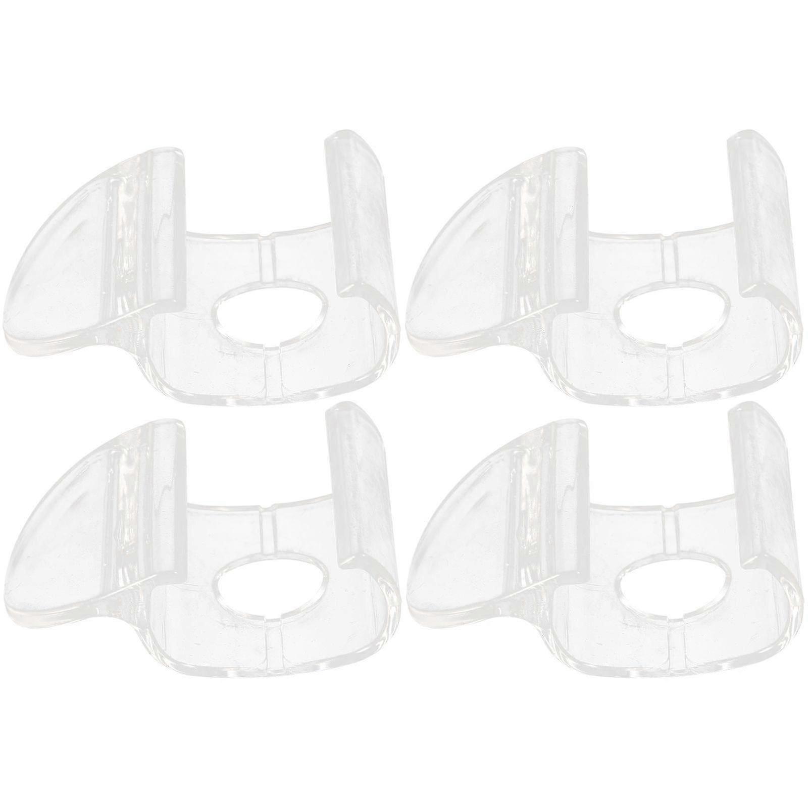 4pcs Cordless Shade Handles Roller Window Shades Pulls Transparent Blind Handles