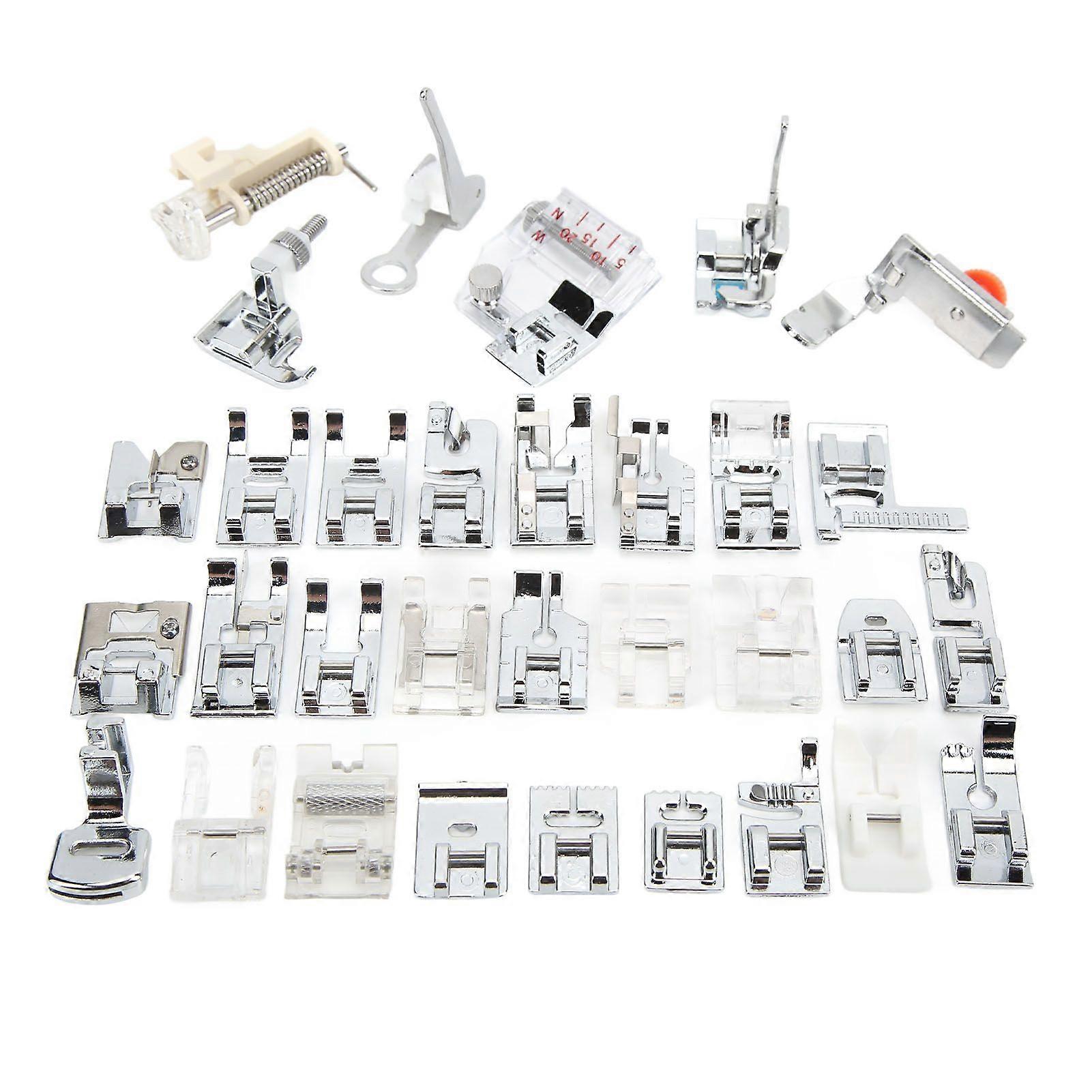 32Pcs Presser Foot Multi Function Improve Work Efficiency Wear Resistance Sewing Machine Accessories