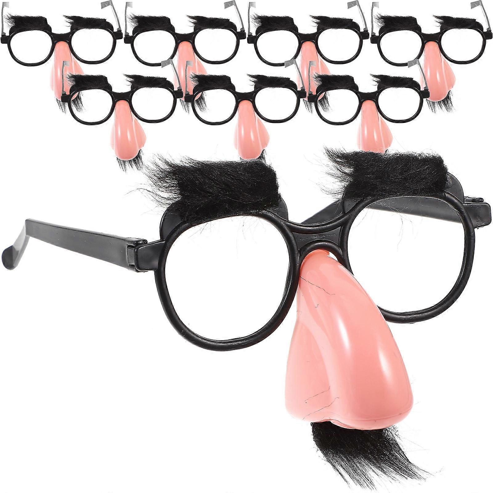 Costume Party Beard Eyeglasses for Funny Use 24Pcs Assorted Color