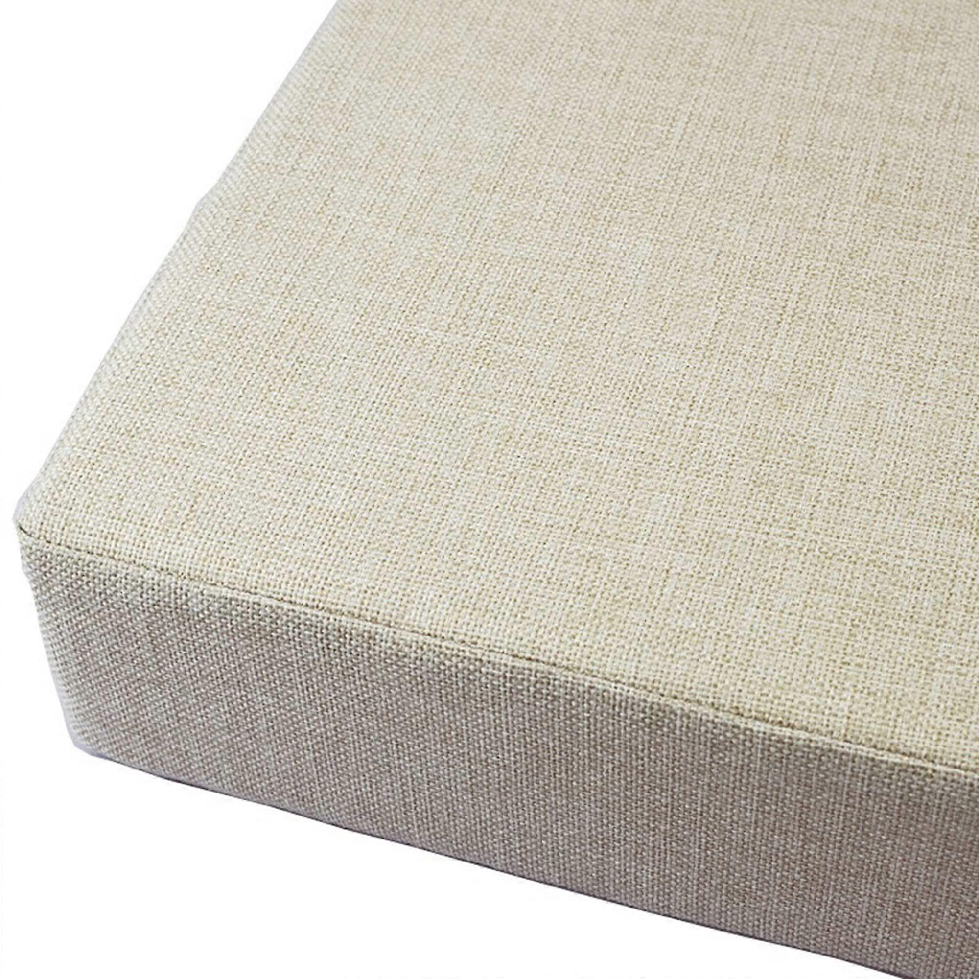 Removable Bench Cushion 2/3 Seater Sofa Pad  Elasticity Foam 180x40x5 Cm Beige For Shoes Kitchen Bay Window Garden