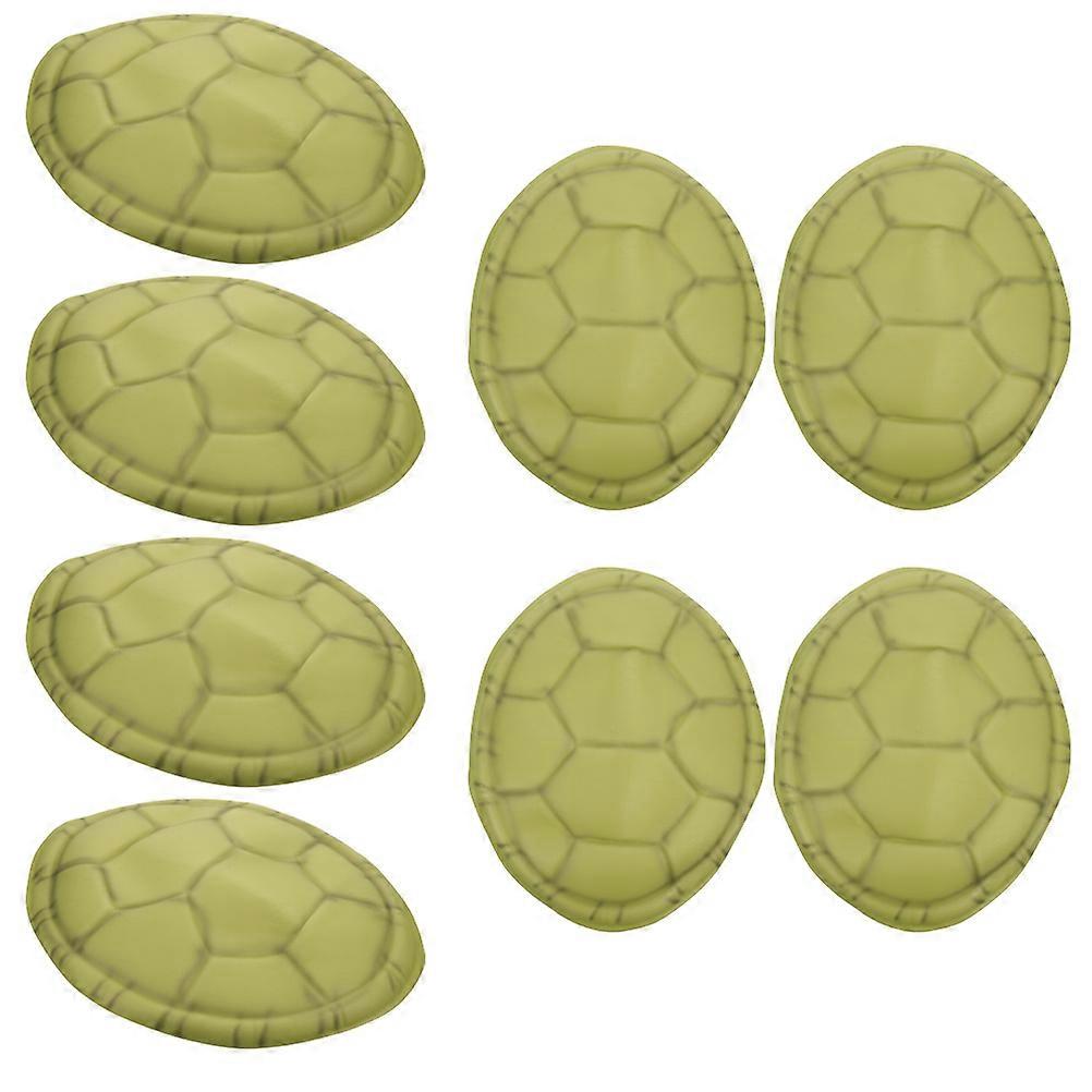 Green Turtle Shell Prop for Decoration 8Pcs Eva Cosplay Costume Accessory