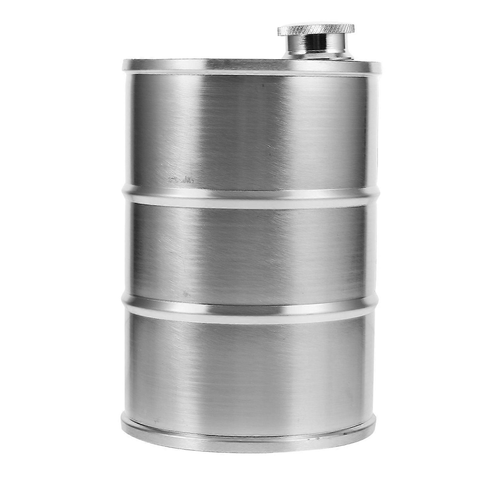 Wine Flask Barrel-shaped Oil Barrel Storage Juice Container Military Green Design 750ml 1Set