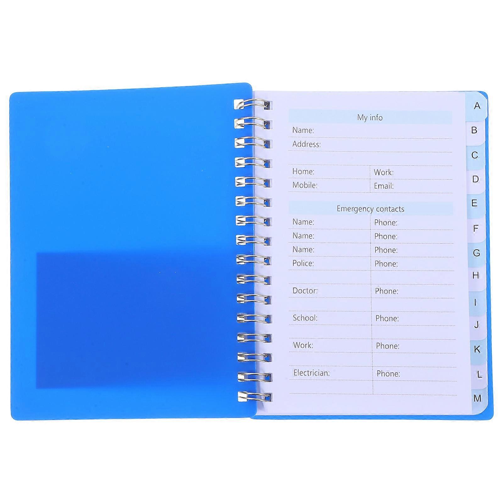 A6 Password Book With Alphabetical Tabs For Convenient Note Taking And Website Address Recording Suitable For Home Use 1Set