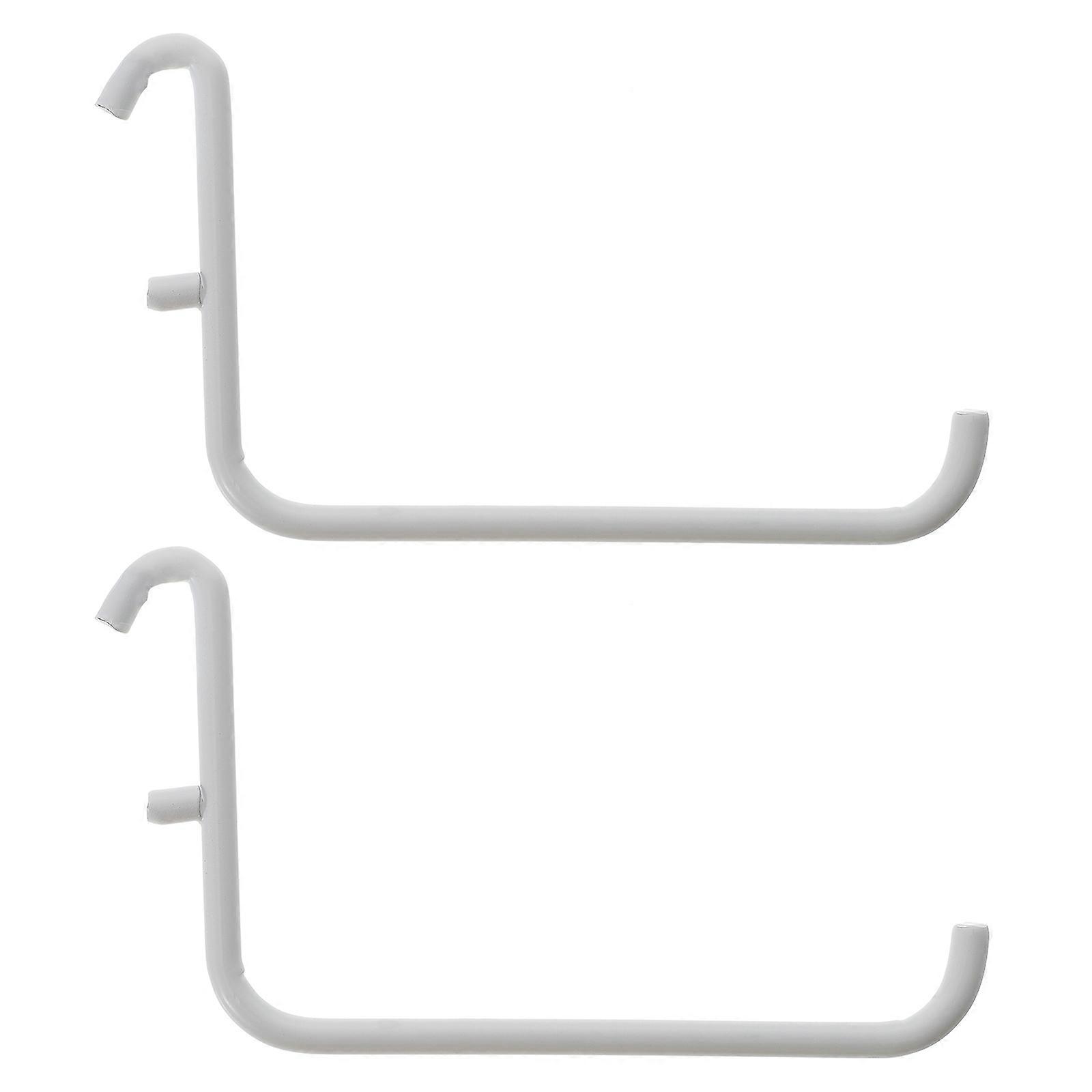 White Pegboard Hook Organizer Hooks for Garage 8Pcs Iron Durable