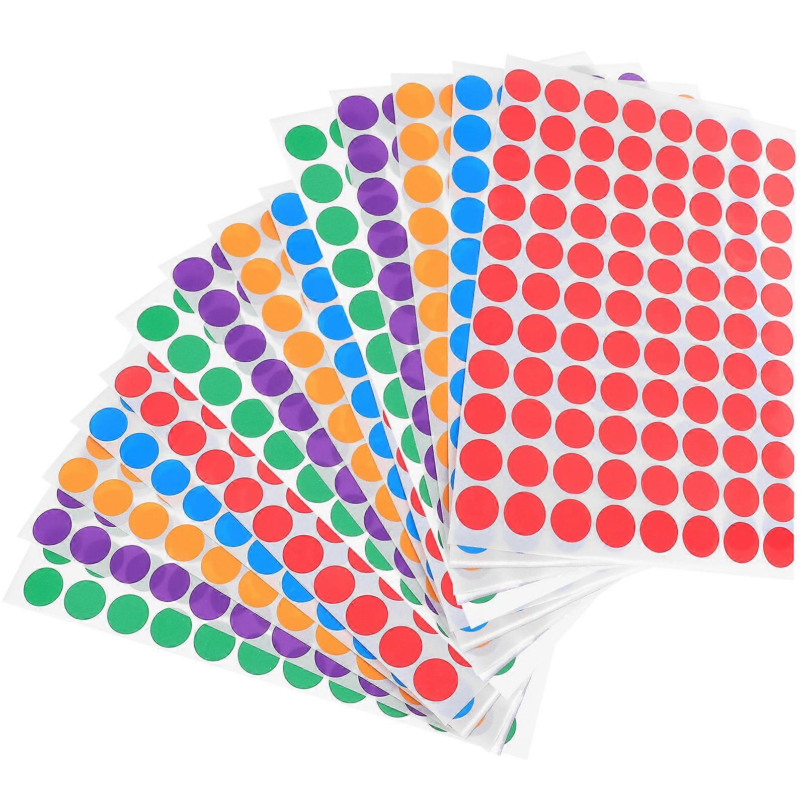 Round Marker Stickers Small Gift Label for Kitchen Use 60 Sheets