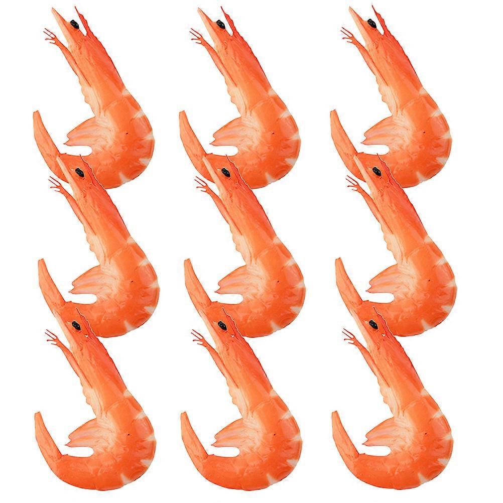 Artificial Shrimp Model 27 Pcs Food Sample With Bright Colors Ideal For Business Owners And Photographers