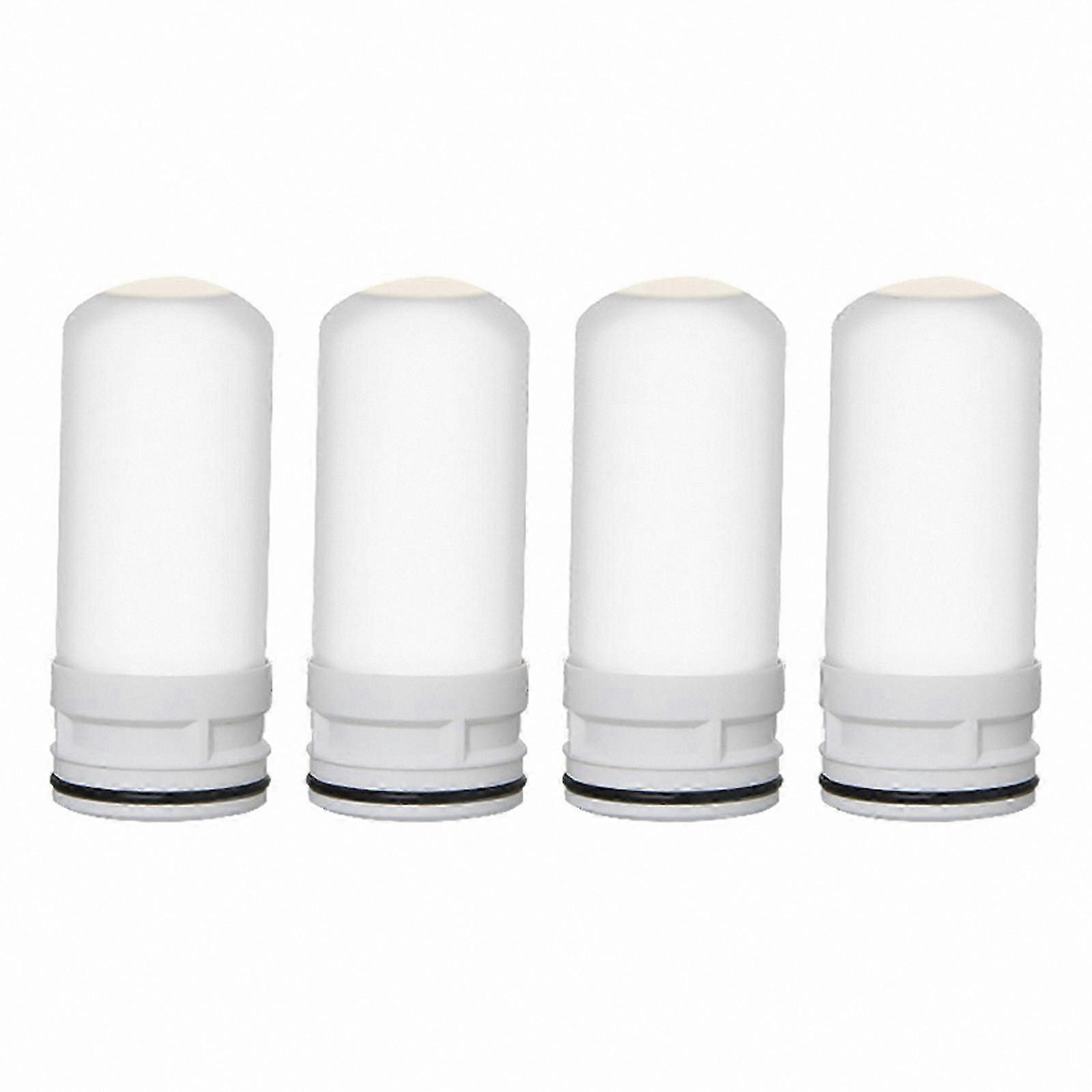 Ceramic Faucet Water Filter Cartridges, 4-Pack Durable Replacement for Home Kitchen Use