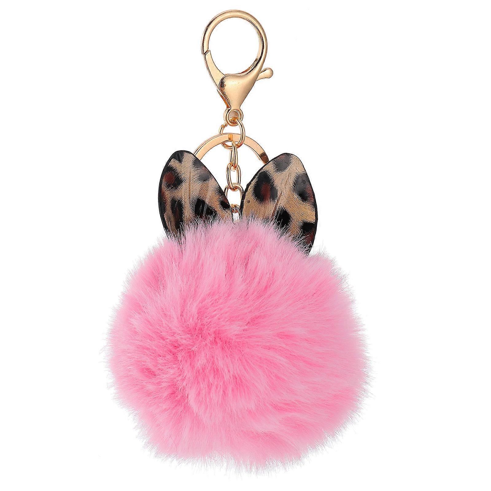 Cute Stuffy Keychain Handbag Pendant Charms Pink 8X7CM Soft Keyring For Any Occasion 3Pack