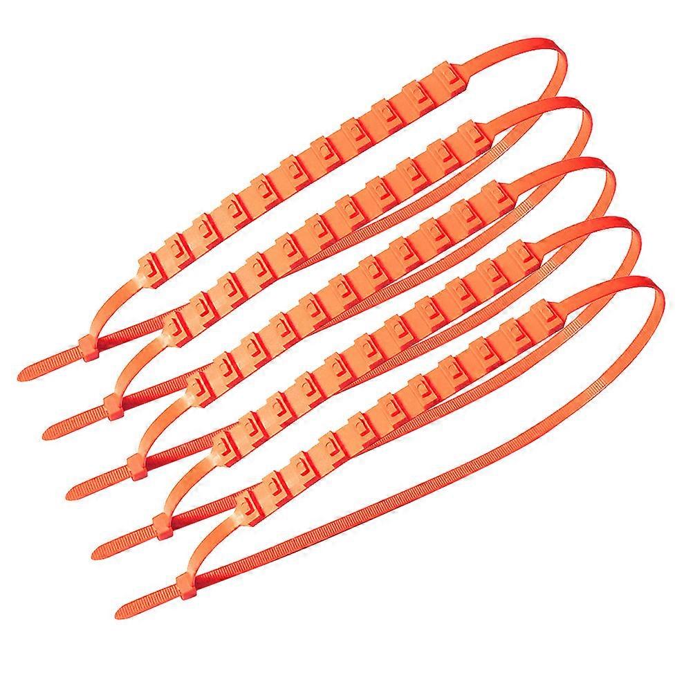 Automobile Tire Chain for Anti-Skid Use 5Pcs Set Nylon Flexible Snow Safety Kit