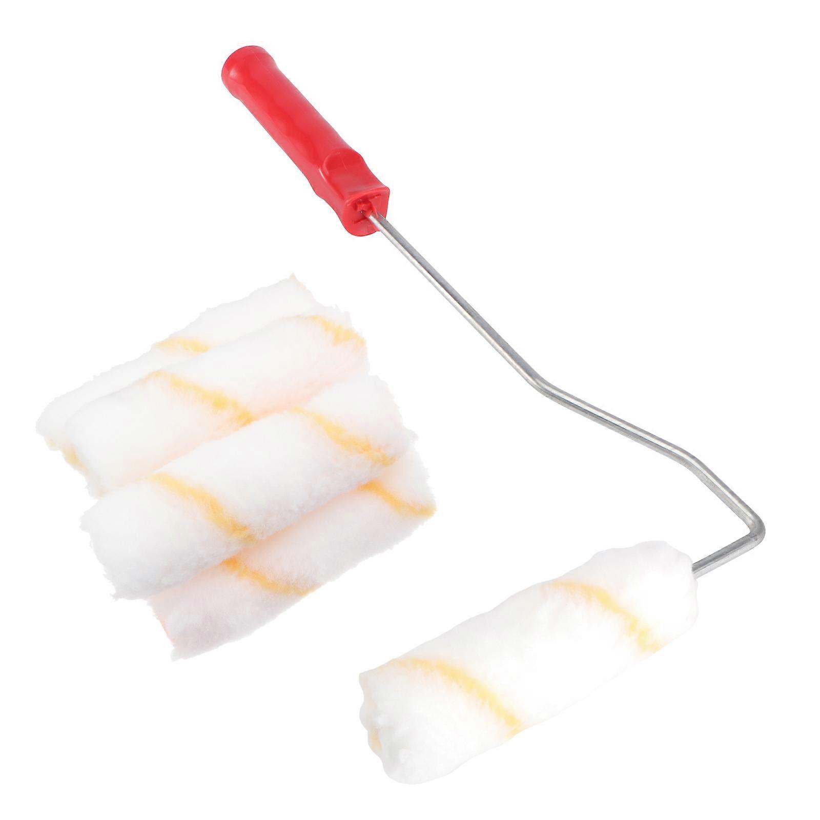 Wall Paint Roller Brush Set for Office Painting with 5Pcs Multifunction Handles