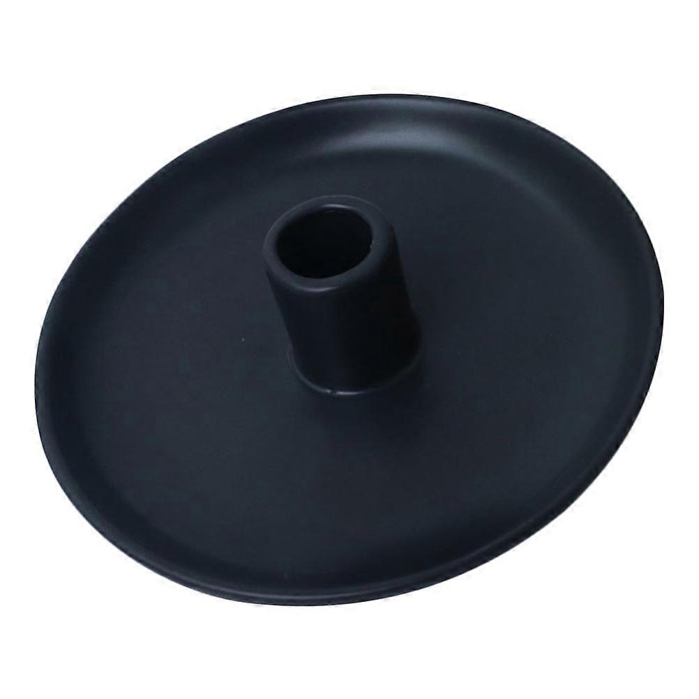 Ceramic Candle Holder for Home Use with 3Pcs Black Candlestick Stands