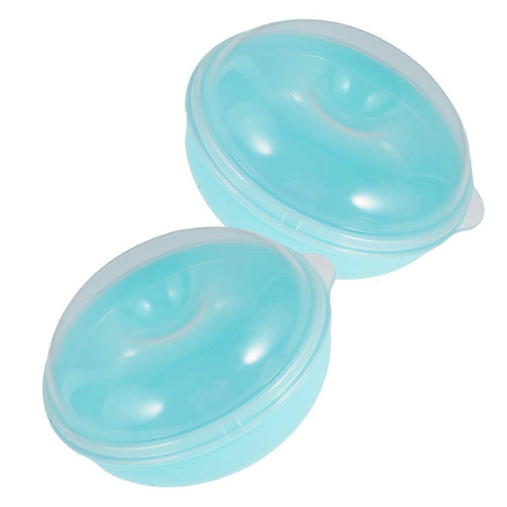 Doughnut Keeper 6Pcs Transparent Bagel Case Ideal For Homes Bakeries And Shopping Malls Square Shape Safe For Microwave Reheating