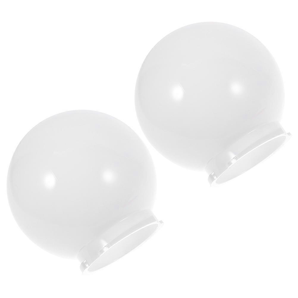 White Globe Lamp Shade for Outdoor Wall Lamp 4Pcs Replacement Set
