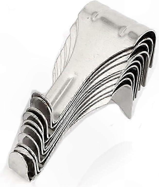 Nickel-Plated Picture Rail Hooks for Art Displays and Hanging Clothes, 20 Pack